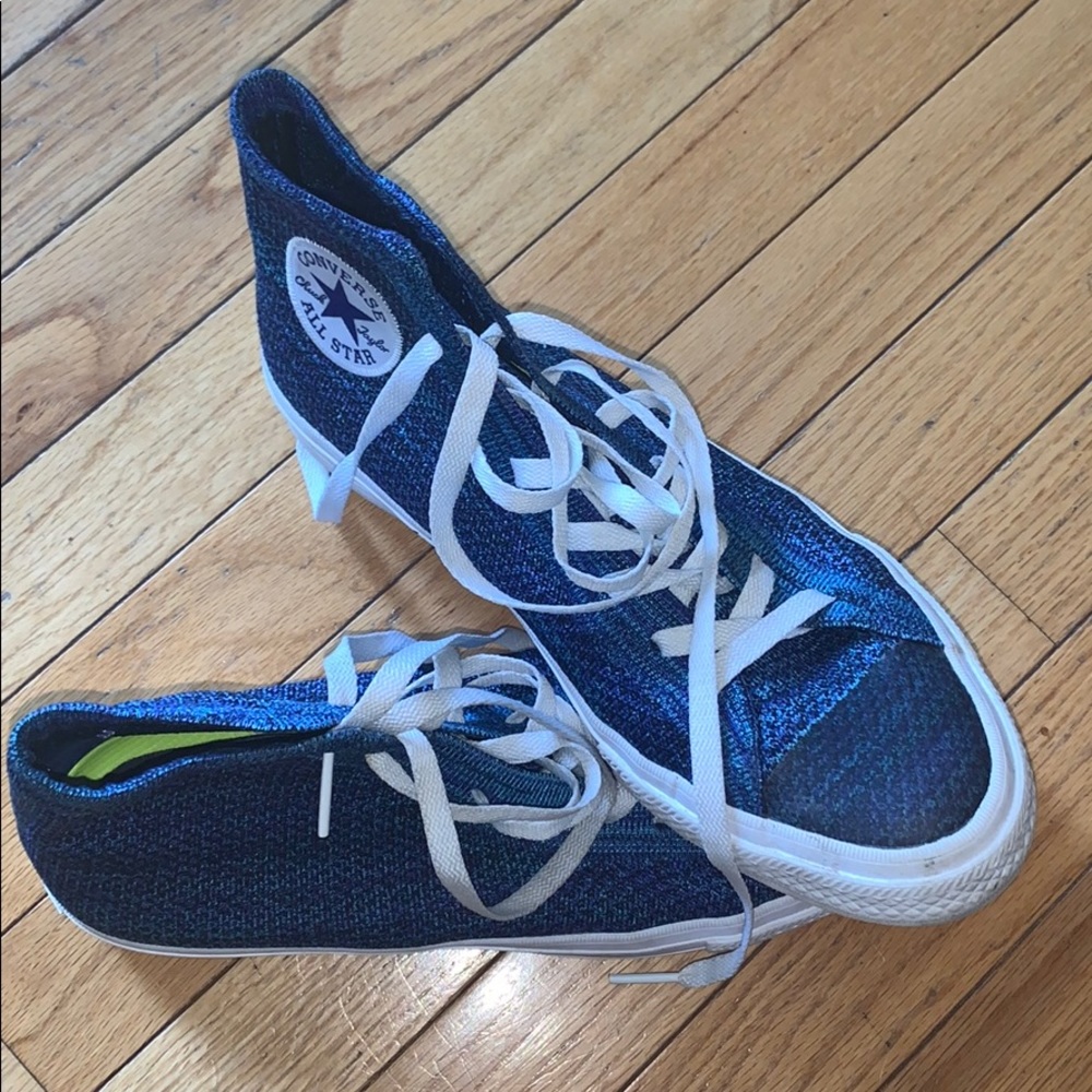 Blue High-Top Converse